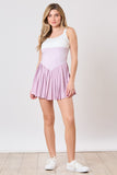 Lavender Color Block Romper