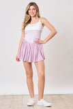 Lavender Color Block Romper