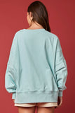 All About the Ornaments Sweatshirt in Light Blue