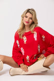 Sequins and Nutcrackers Sweatshirt in Red