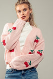 Cherry Cardigan in Pink