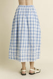 Blue Gingham Skirt