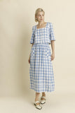 Blue Gingham Skirt