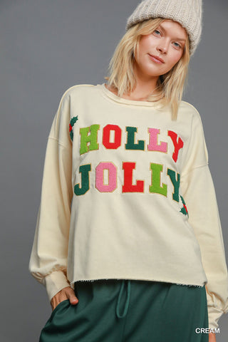 Holly Jolly in Cream