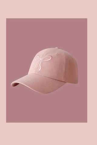 Sweet Bow Cap in Pink