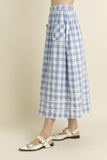 Blue Gingham Skirt