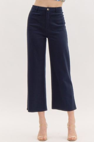 Flare Pants in Navy