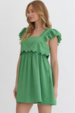 Spring and Ruffles in Green